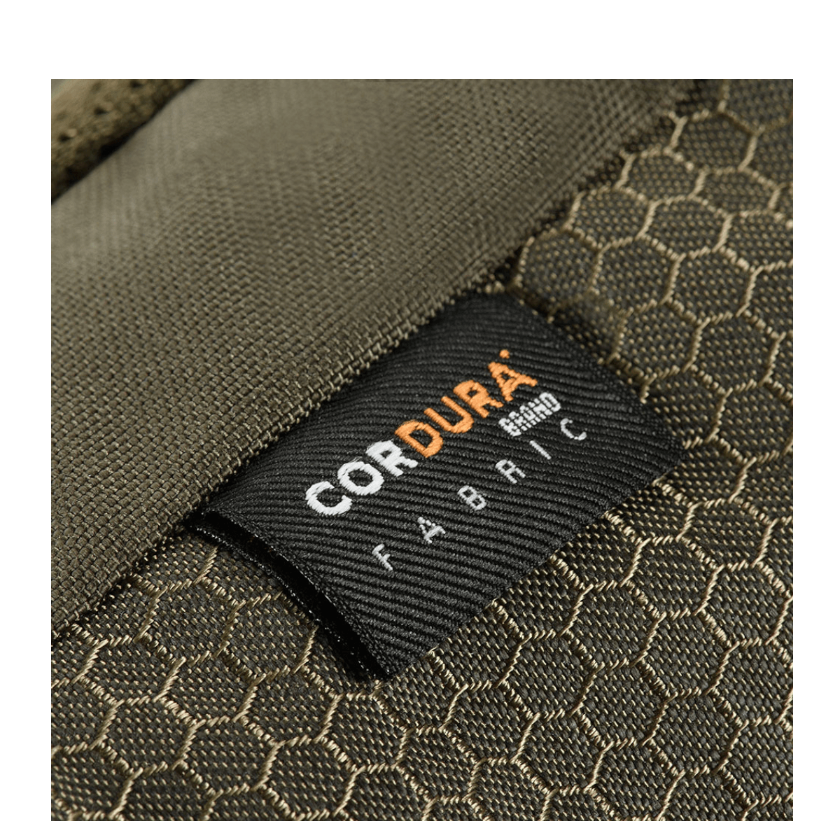 M-Tac Konvert Taske Elite materiale, Cordura Hex 1000D, viser struktur tæt på.