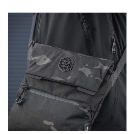 M-Tac Konvert Bag Elite in durable Cordura with an adjustable shoulder strap and magnetic closure for easy access.