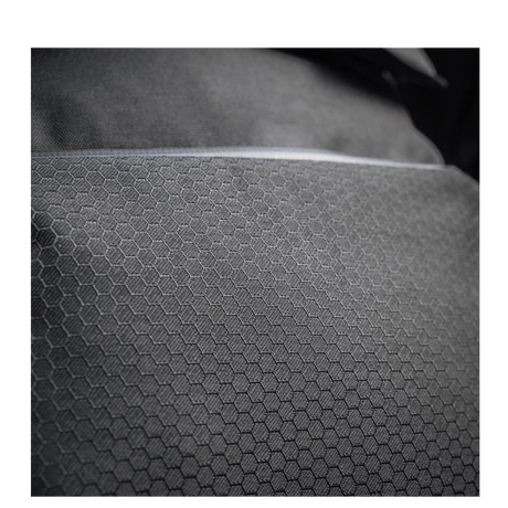 Close-up of M-Tac Konvert Taske Elite with Cordura Hex 1000D material showing texture and pattern; durable, comfortable design.