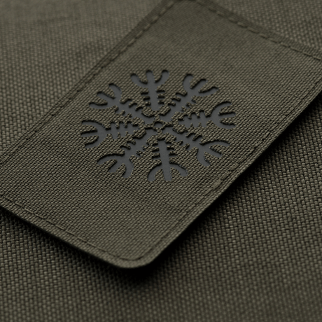 M-Tac Patch Helm of Horror Horizontal Laser Cut – ægishjálmur pattern on durable Cordura 500D, 80 x 50 mm with Velcro.