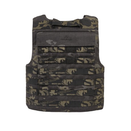 Anorak Tactical I MultiCam® Cover med 360° PALS webbing til MOLLE-udstyr, ideel til politi- og militærpersonale med ergonomisk design.
