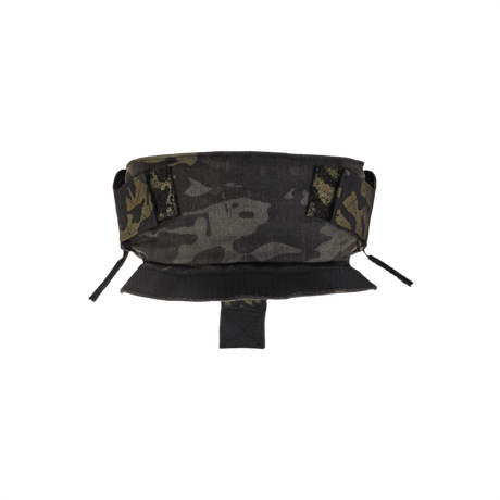 Anorak Titanium® Neck/Throat Protector I in camouflage pattern, designed for maximum neck and throat protection with hook-and-loop fastening system.