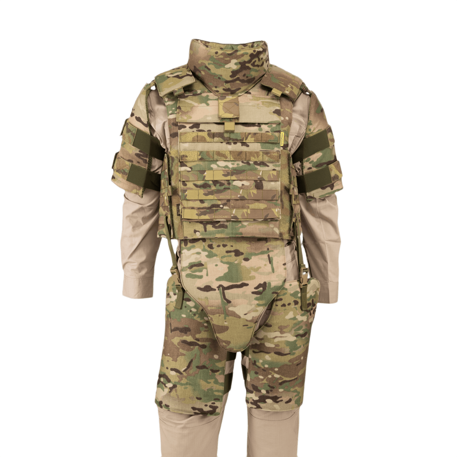 Anorak Titanium® Tactical II - full set MultiCam® softbody-vest med maksimal Level IIIA-beskyttelse i multicam-design.