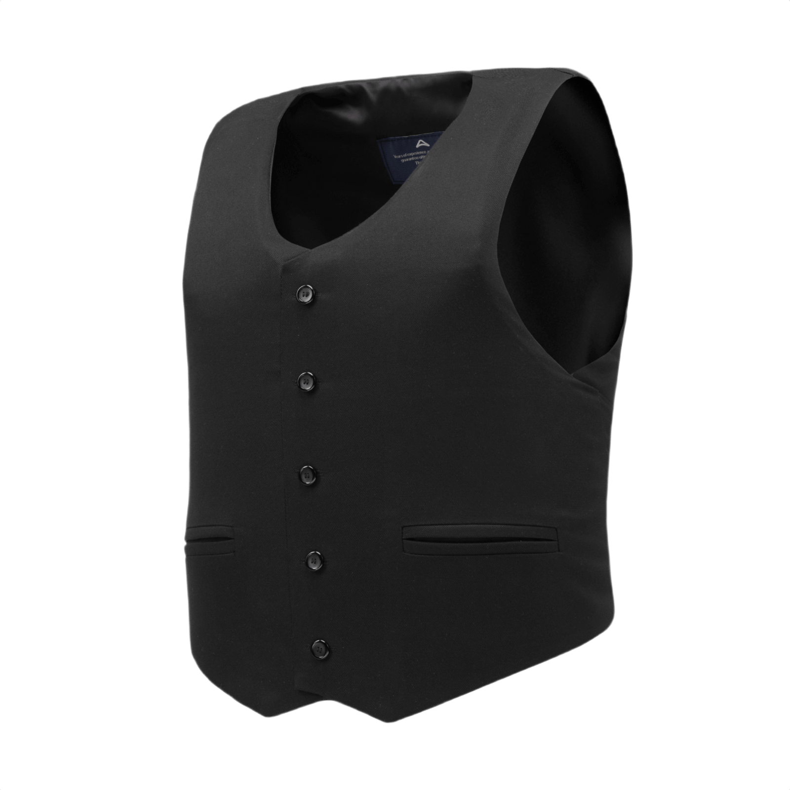 Anorak VIP I Cover - Tuxedo vest for discreet and comfortable full body coverage with secure hook & loop closure, black color.