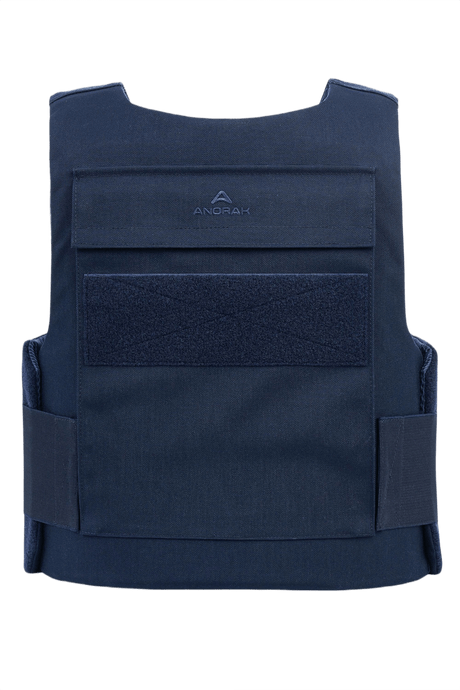 Anorak Chromium® Duty III Skudsikker Vest med ergonomisk Level IIIA beskyttelse og Coolmax® foring i marineblå CORDURA® stof.