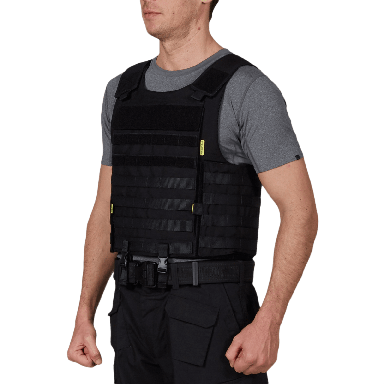 Anorak Titanium® Tactical I Stik & Skudsikker Vest ergonomisk designet for maksimal beskyttelse i sort, niveau IIIA soft armor-vest.