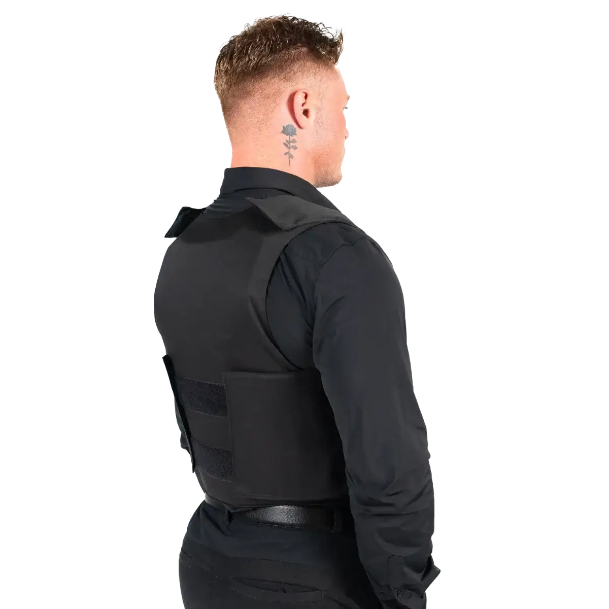 EA VIP løst cover sort i galleri position 1 med slidstærkt materiale til NIJ-certificeret stik- og skudsikker beskyttelsesvest.