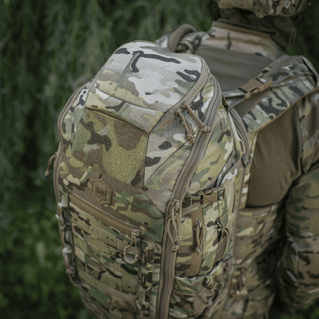 M-Tac Backpack Gen. III Elite – Small in Multicam Cordura 500D/1000D with modular MOLLE system and ergonomic design, gallery position 1.