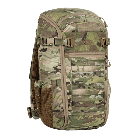 M-Tac Backpack Gen. II Elite – Small with camouflage, robust material, clamshell opening and elastic mesh pockets, gallery position 1.