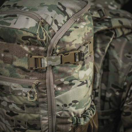 M-Tac Backpack Gen. II Elite – Small in multicam with NIJ certification, clamshell opening and elastic side pockets, gallery position 1.