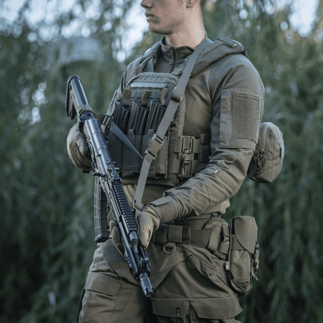 M-Tac Three-Point Weapon Belt in durable material with adjustable closure, designed for tactical use, gallery position 1.