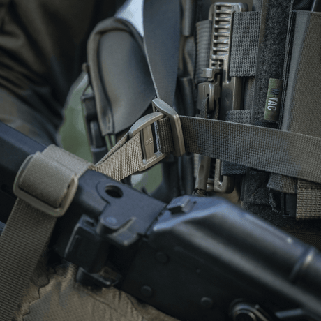 M-Tac Three-Point Weapon Belt in durable woven material with adjustable closure and robust buckle, gallery position 1.