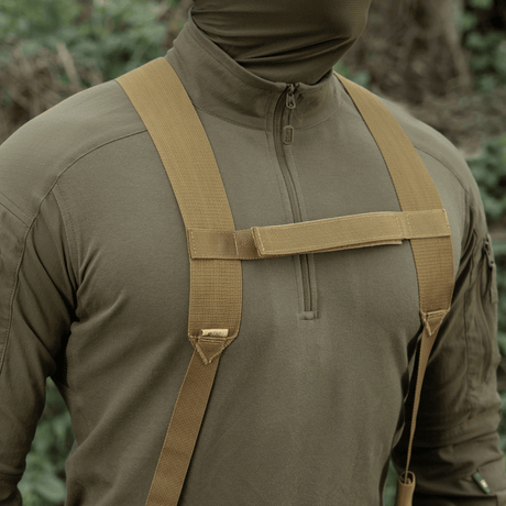 M-Tac Shoulder Straps for Elite Tactical Belt in robust MIL-SPEC webbing with adjustable length and reinforced joints, gallery position 1.