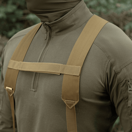 M-Tac Shoulder Straps for Elite Tactical Belt in heavy MIL-SPEC webbing with adjustable length and robust design, gallery position 1.