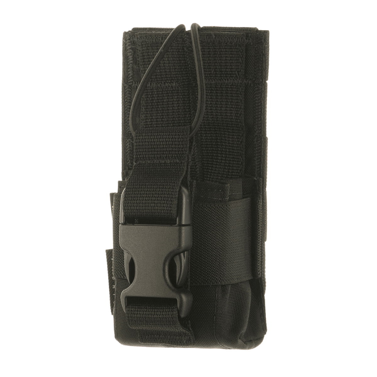 M-Tac Radio Pouch Motorola 4400/4800 i sort design med nem adgang til radiokontrol, kompatibel med MOLLE-systemet.