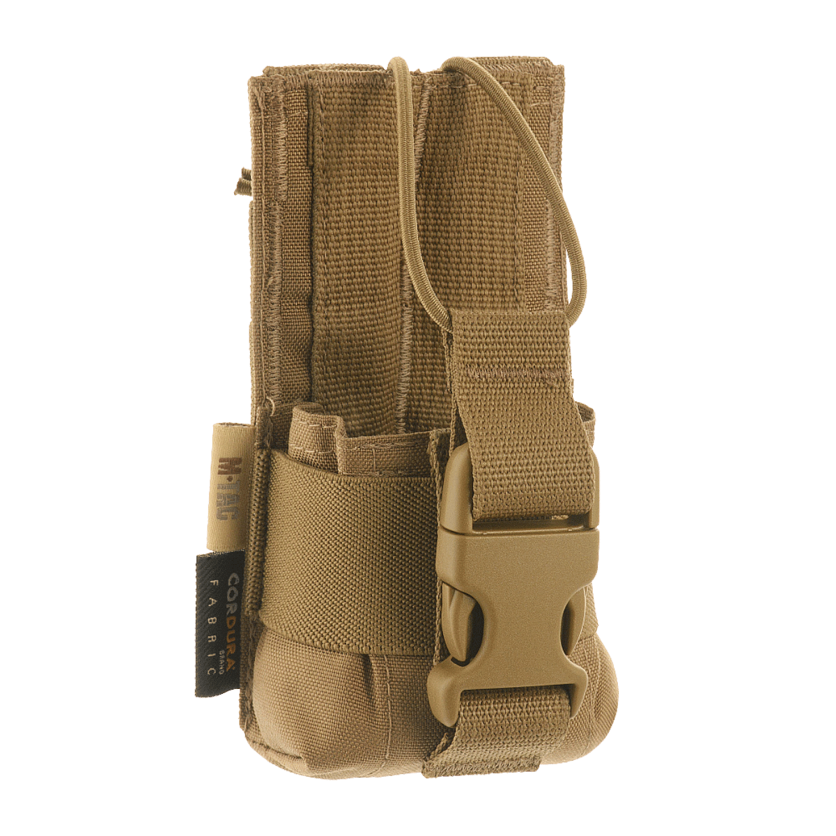 M-Tac Radio Pouch Motorola 4400/4800 designet til nem adgang og kompatibilitet med MOLLE-systemet i sandfarvet materiale