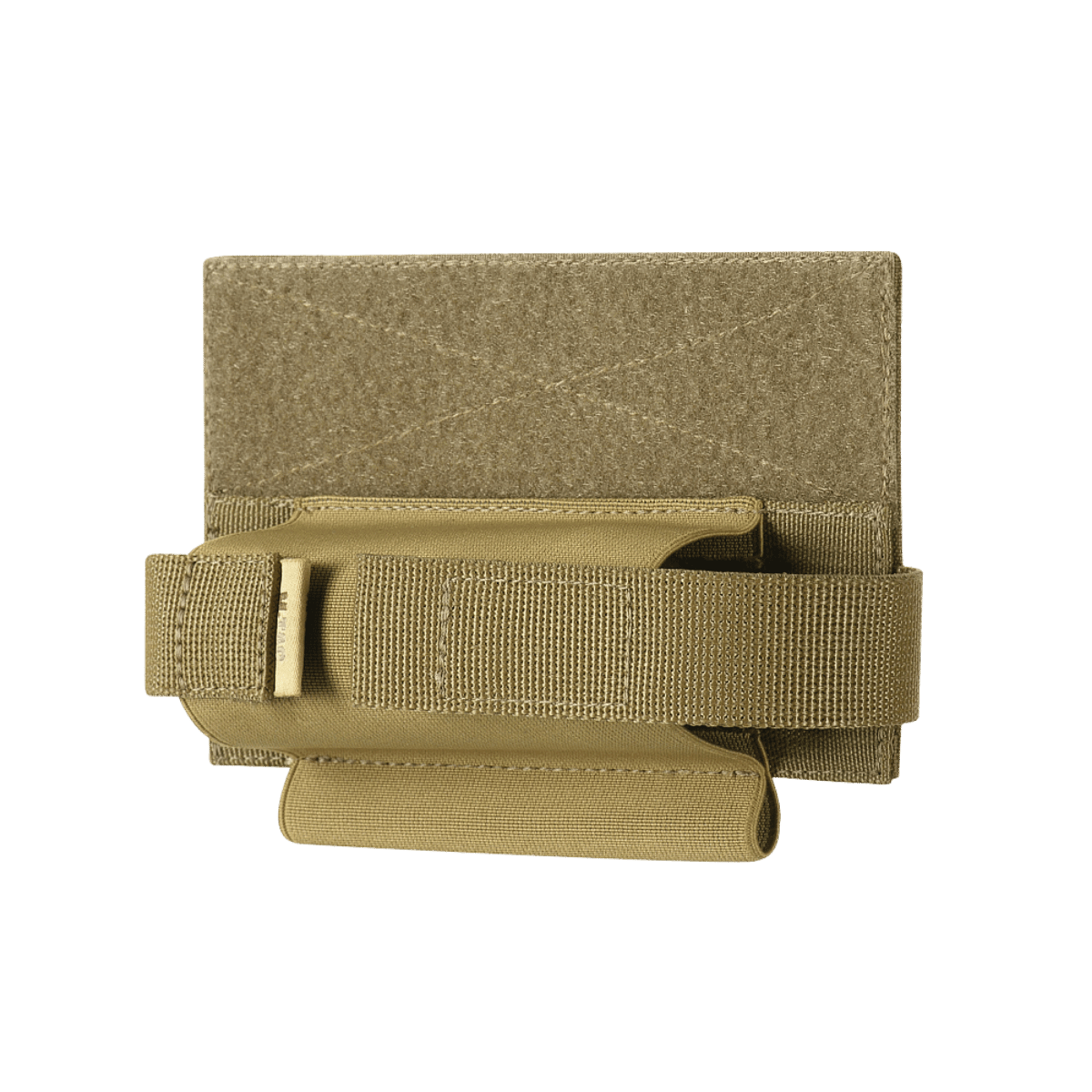 M-Tac Elastisk Tourniquet Holder Gen. III lavet af stærk Cordura 500D med holdbare Texcel-webbing stropper, beige farve.