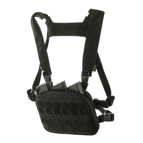M-Tac Chest Rig Elite in durable Cordura 500 with MOLLE Laser Cut panel, H-harness and NIJ certification, tactical chest rig, gallery position 1