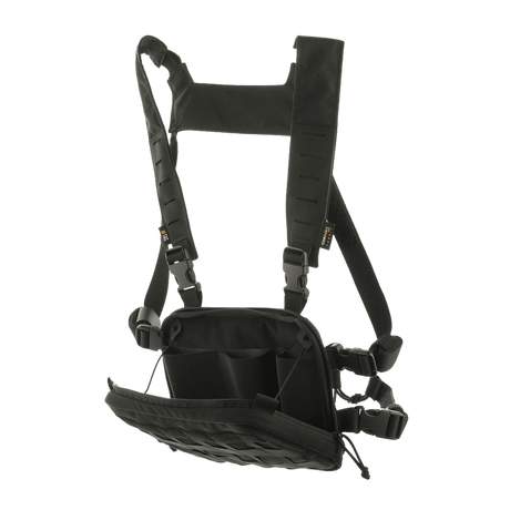 M-Tac Chest Rig Elite chest rig in Cordura 500 with MOLLE Laser Cut panel, H-harness, Velcro and NIJ certification, gallery position 1