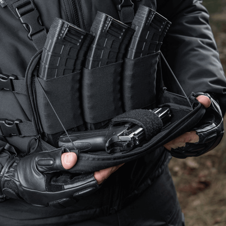 M-Tac Chest Rig Elite chest rig in Cordura 500 with elastic magazine pouches, H-harness, Velcro and NIJ certification, gallery position 1