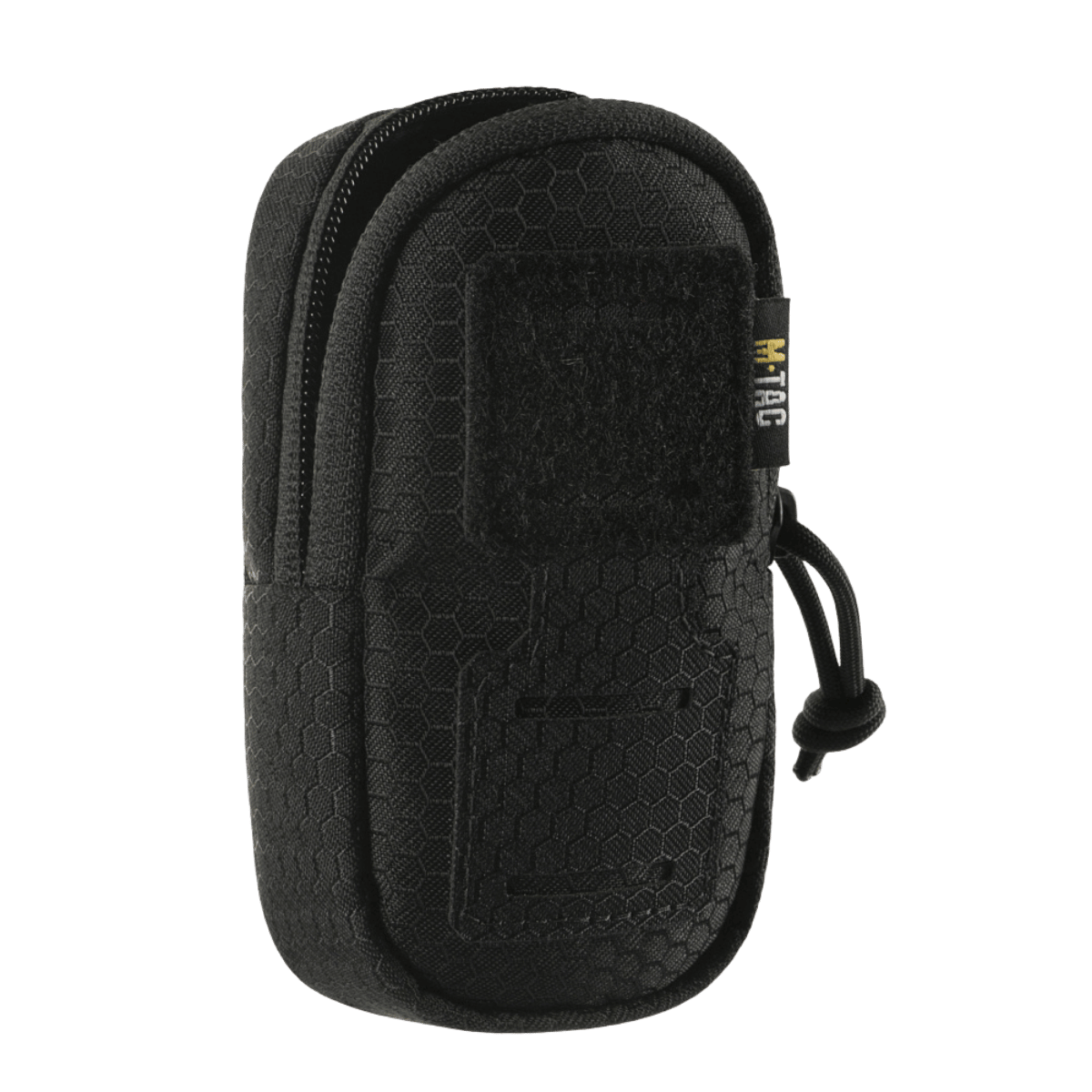 Sort M-Tac PC Utility Taske Elite Hex til hurtig adgang og opbevaring, kompatibel med MOLLE-systemet, fremstillet i holdbar Cordura HEX.