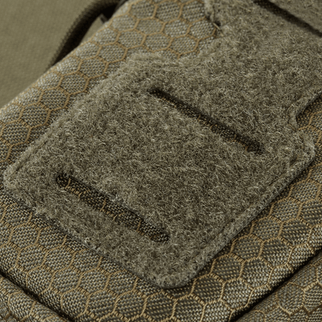 M-Tac PC Utility Bag Elite Hex Gen. II in olive green with hexagonal texture, MOLLE-compatible and durable material, gallery position 1.