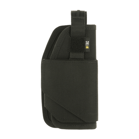 M-Tac Universal Tactical Holster Elite Right in Cordura 500D with adjustable strap and MOLLE interface for Glock 17 and other pistols.