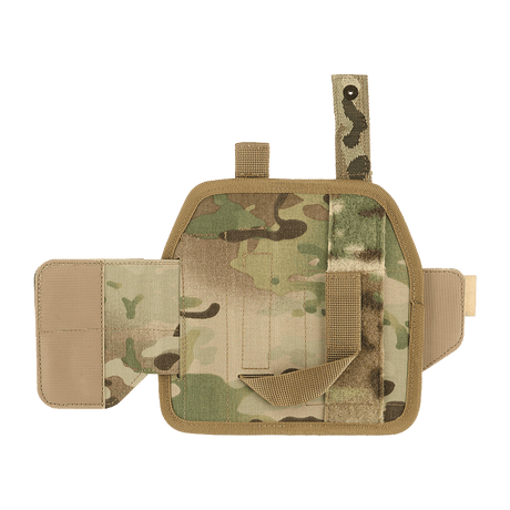 M-Tac Universal Tactical Holster Elite Right in laminated Cordura 500D with adjustable strap and Velcro closure, side view.