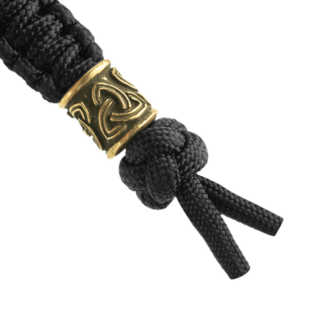 M-Tac Lanyard Scandinavian Small Triquetra in sturdy paracord with decorative bead, Nordic design and Triquetra symbol.
