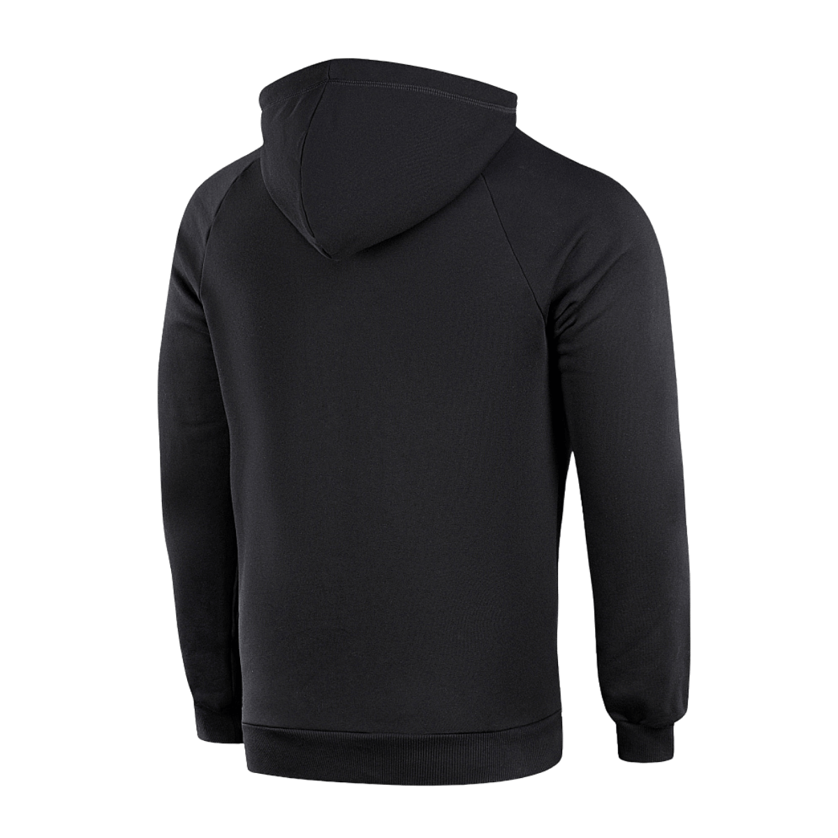 M-Tac Hættetrøje Cotton Raglan i sort med løse raglanærmer og hætte, perfekt til både hverdagsbrug og aktiv livsstil.