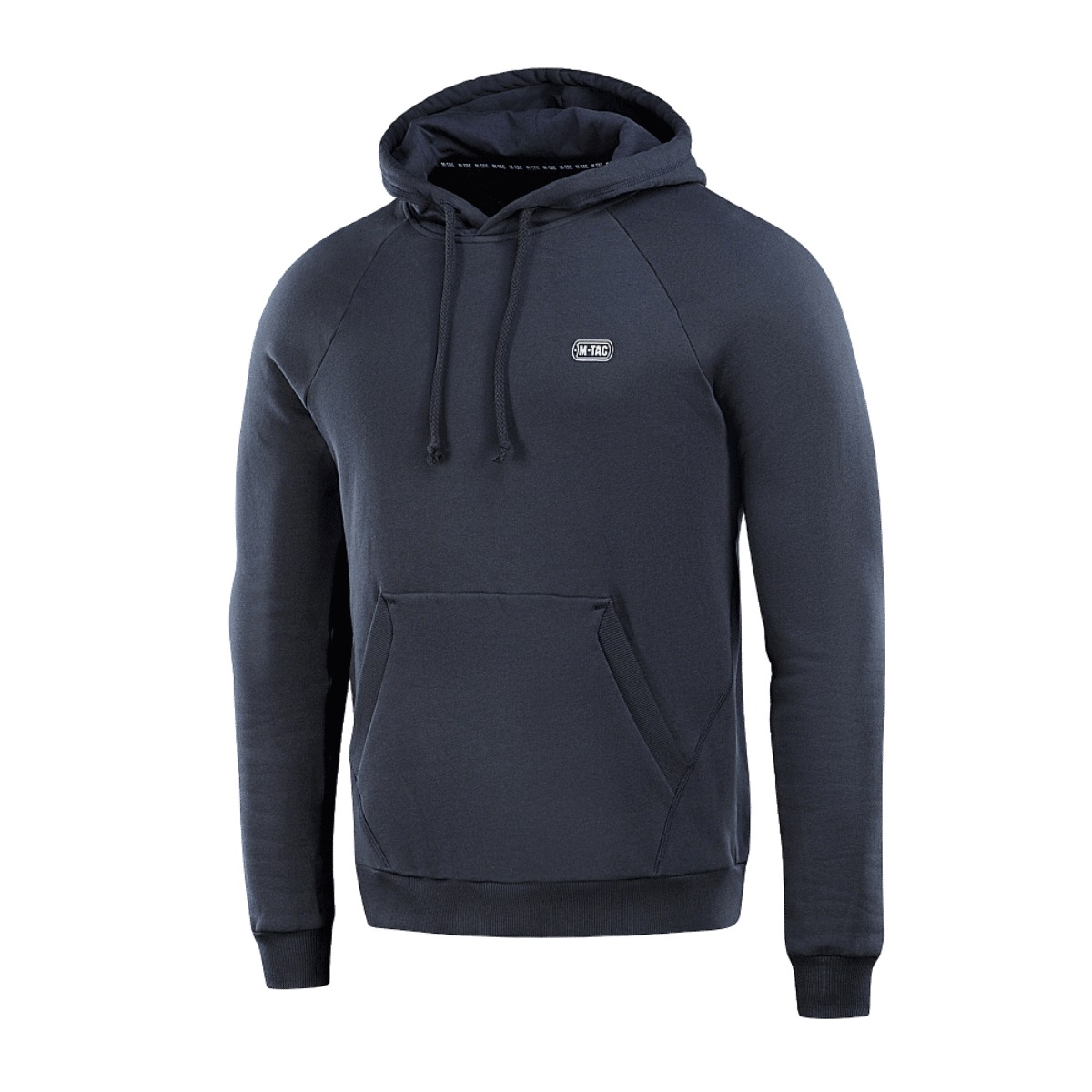 M-Tac Hættetrøje Cotton Raglan i navy med raglanærmer, løs pasform og 100% bomuld til hverdagsbrug og aktiv livsstil. Komfort og stil.