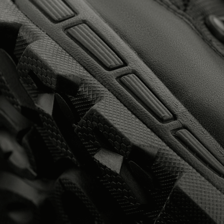 Close-up of the sole on M-Tac Winter Tactical Boots Thinsulate, highlighting the robust grip for winter conditions.