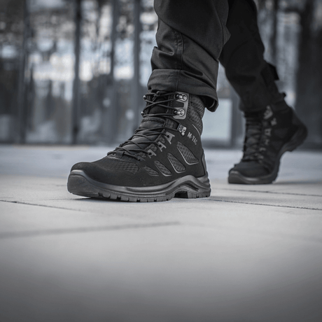 M-Tac Tactical Summer Boots Iva – breathable boots ideal for hot conditions and tactical tasks, photographed outdoors on concrete surface