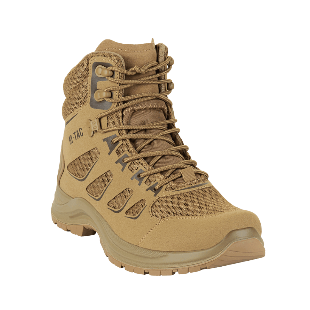 M-Tac Taktiske Sommerstøvler Iva i åndbart materiale og syntetisk nubuck, optimal komfort til daglig brug og terrænvandring.