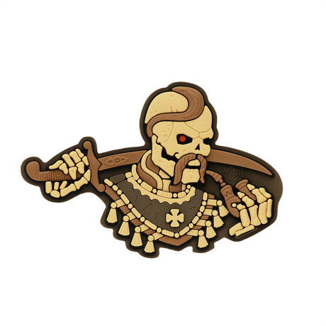 M-Tac Patch You Only Die Once 3D PVC morale patch for tactical use and collectors, mountable with Velcro, ideal for military use, 3D rubber design.