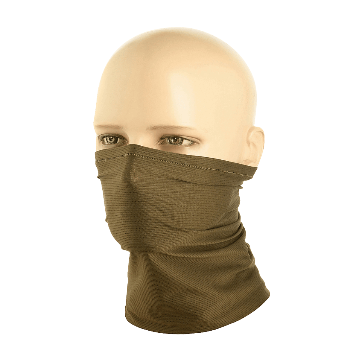 M-Tac Polartec Vent Tube Scarf i brun, alsidig til halstørklæde eller ansigtsmaske, fremstillet af fugtafledende Polartec® materiale.