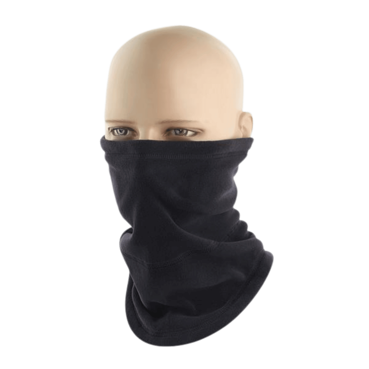 M-Tac Anatomisk Tube Scarf med Snor Polartec i sort, funktionelt til ansigt og halsbeskyttelse mod vejr, lavet af Polartec® Micro Series fleece.