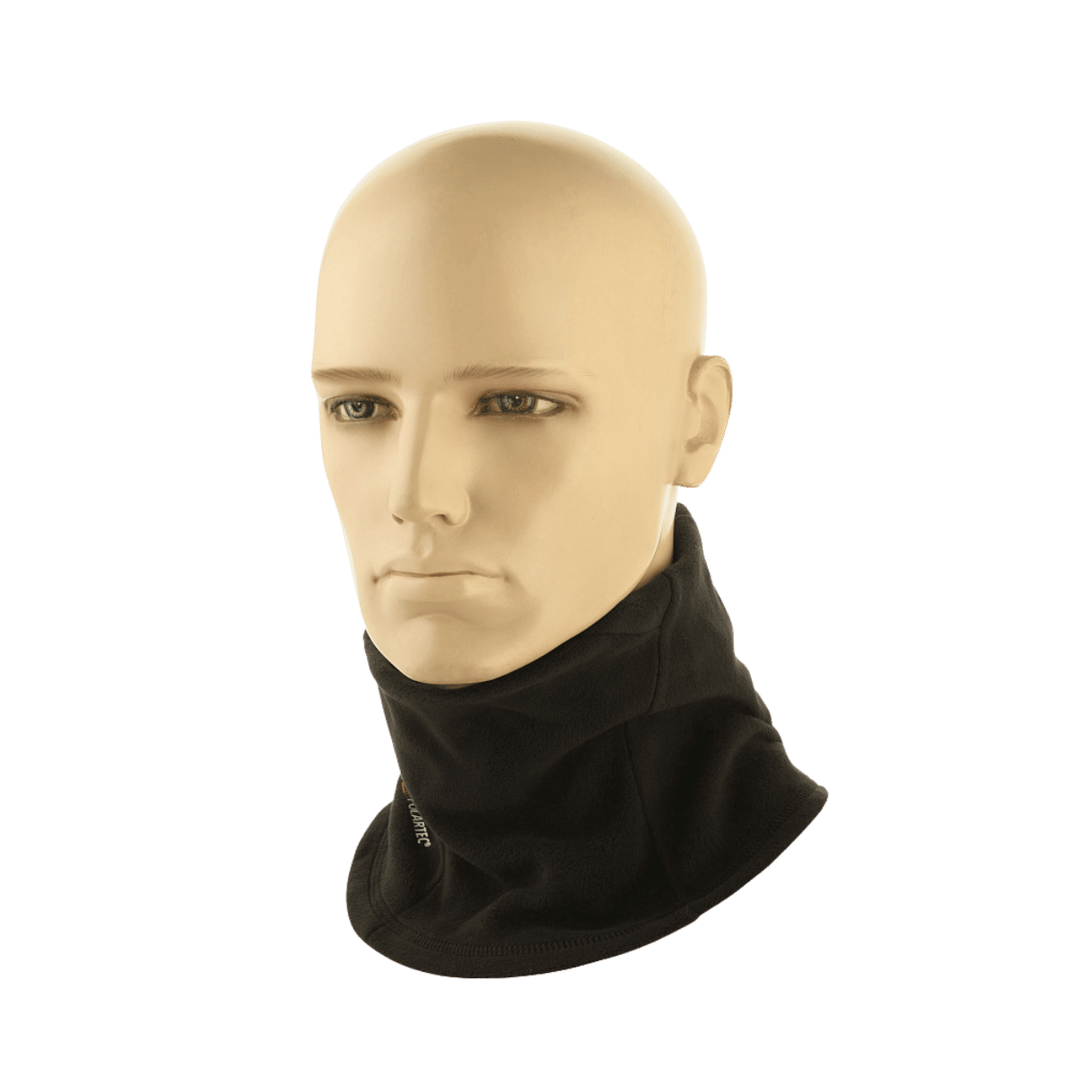 M-Tac Balaclava Elite Fleece Polartec i klassisk ninja-stil, Polartec® Micro Series, beskytter mod kulde og vind. Sort design på mannequinhoved.