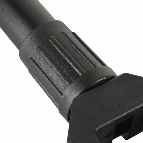 Close-up of M-Tac Foldable Shovel with Sheath, showing robust foldable design and textured handle for outdoor use.