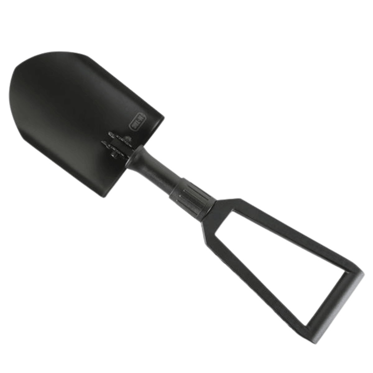 M-Tac Sammenklappelig Skovl med Etui, praktisk foldbar skovl til camping, outdoor, jagt og militær brug.