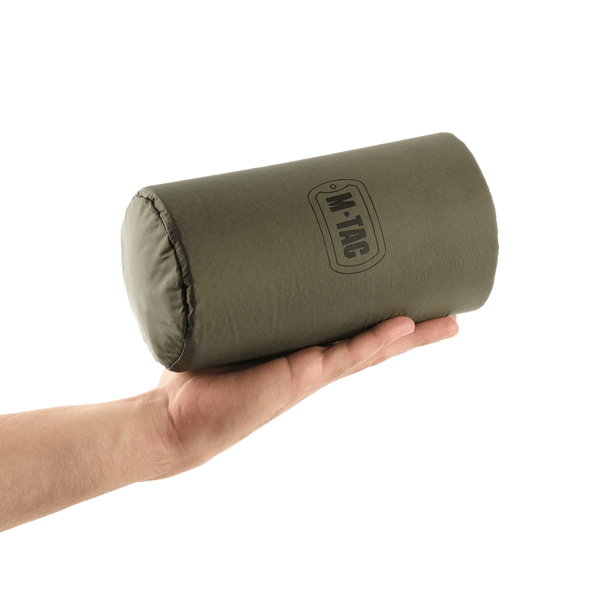 Håndholder M-Tac Oppustelig Liggeunderlag 195x60 i kompakt form, ideelt til camping og udendørs brug.