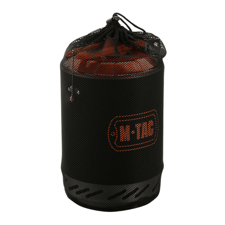 M-Tac Gas Burner with Kettle packed in a compact cooking container for outdoor use, perfect for hunting and camping