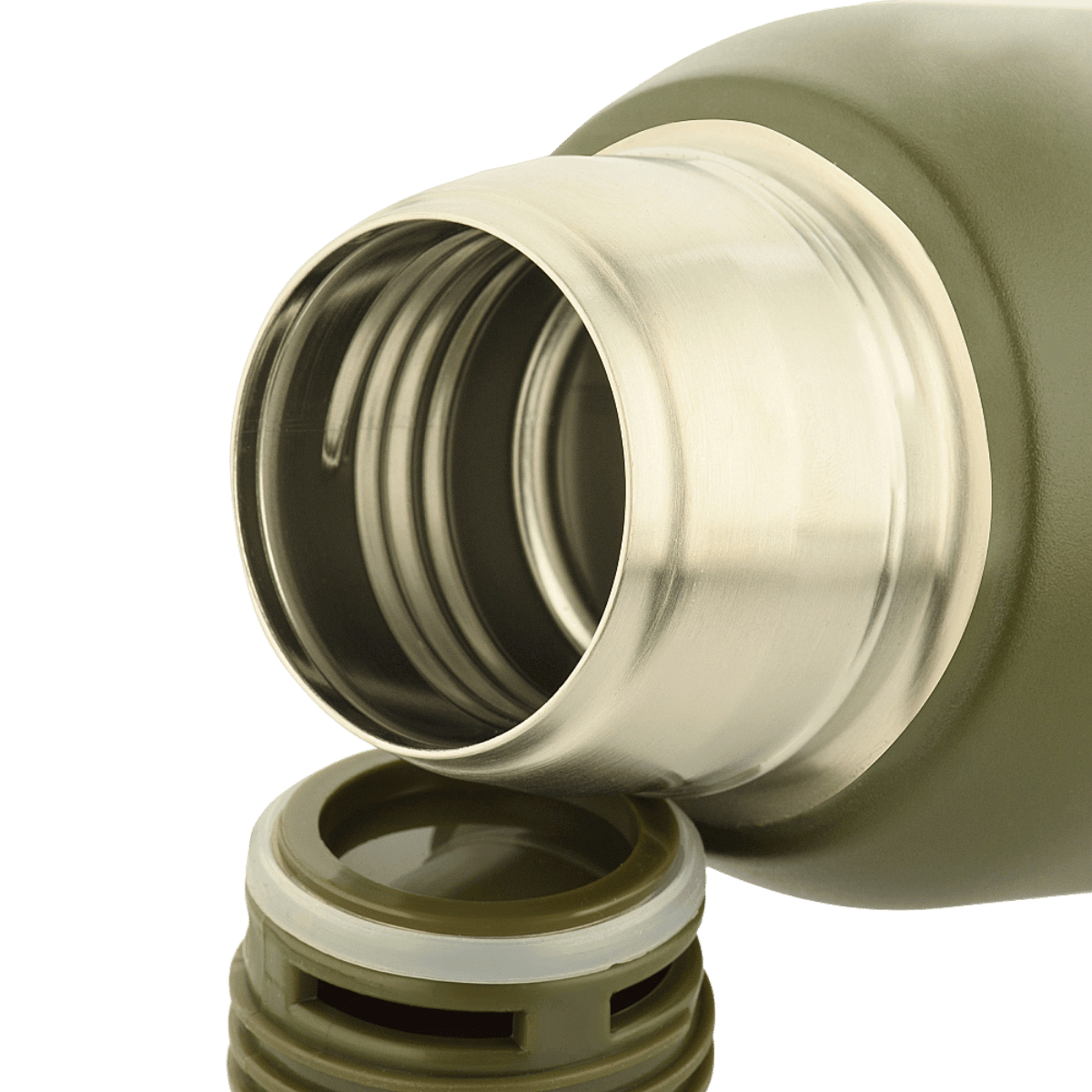 M-Tac Termoflaske Type 2 – 0,75 L åbent låg, ideel til camping og udflugter, holder drikke varme eller kolde med dobbeltvægget vakuum.