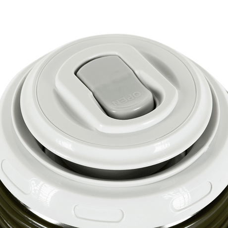 Lid of M-Tac Thermos Bottle 1.6 L in Stainless Steel with vacuum-sealed locking system