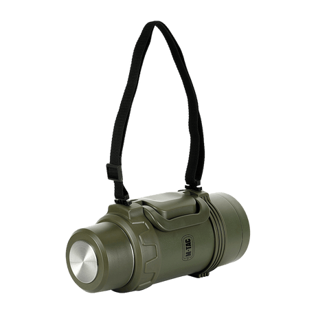M-Tac Thermos Bottle 1.6 L in Stainless Steel with carrying strap, ideal for outdoor activities like camping and hiking — vacuum flask for hot and cold drinks