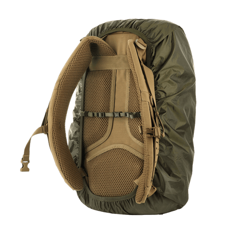 M-Tac Backpack Cover Large protects backpacks from the elements, ideal for outdoor and military use. PU-coated nylon, fits up to 60L.