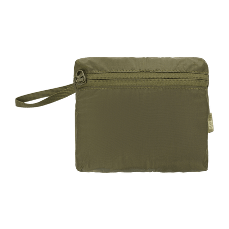 M-Tac Backpack Cover Large in olive green nylon with carry strap and zipper, durable and water-repellent cover for backpacks up to 60 liters.