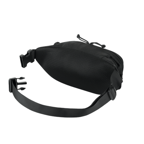 M-Tac Waist Bag Gen.II from the back with adjustable strap and quick-release buckle, made of durable 600D polyester.
