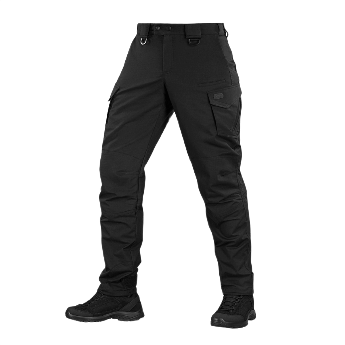 M-Tac Aggressor Special Edition Bukser til taktisk brug, polyester og bomuld med elastisk talje og YKK-lynlås. Sort farve.