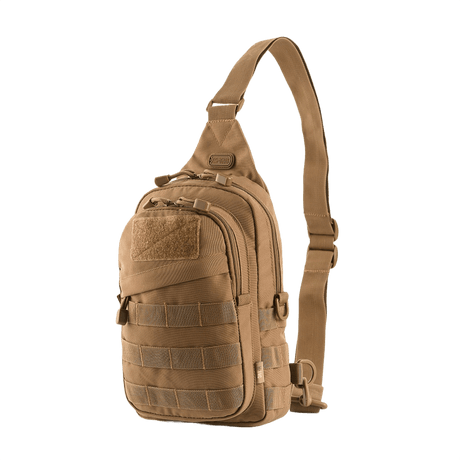 M-Tac Assistant Bag, compact backpack with adjustable straps, MOLLE panels and internal pockets, color: brown, material: 600D.